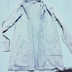89th & Madison Women's Light Gray Cardigan